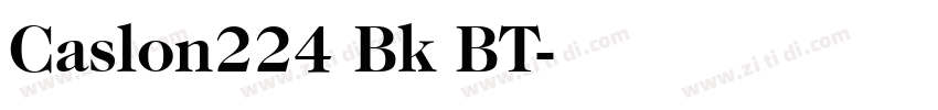 Caslon224 Bk BT字体转换